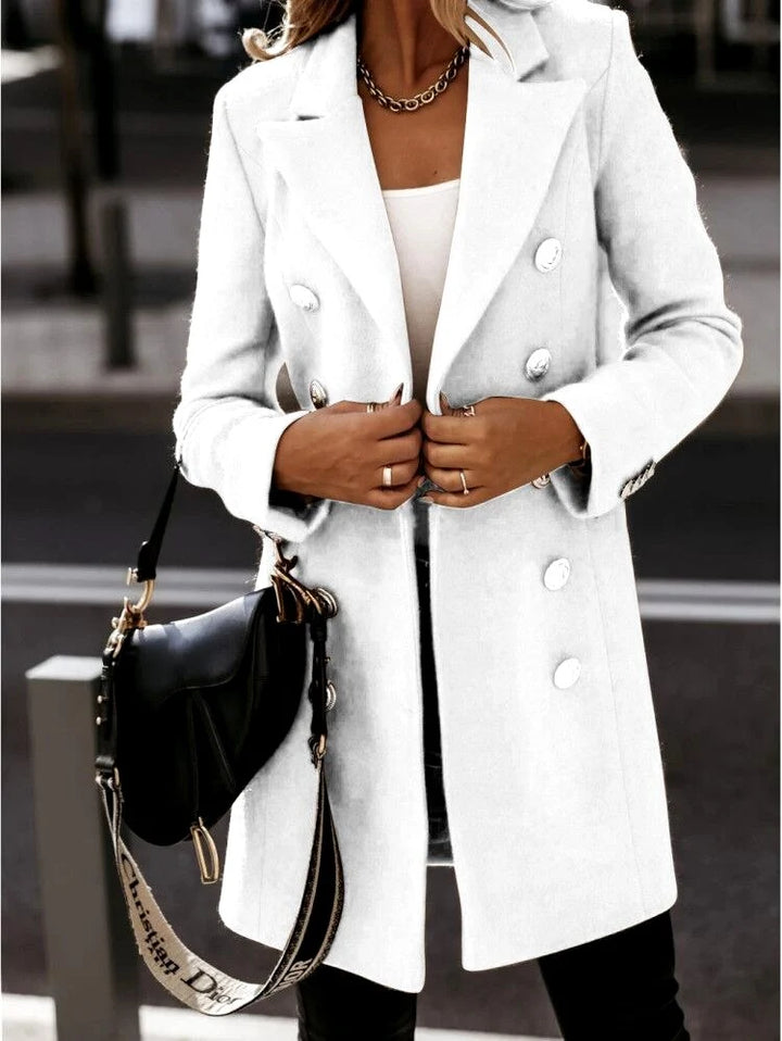 Natalie | Women's Longline Double Breasted Military Jacket