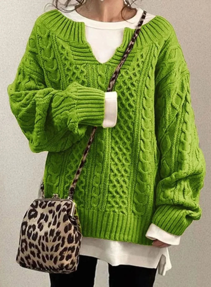 Nathalie | Women's Oversized Cable-Knit Jumper