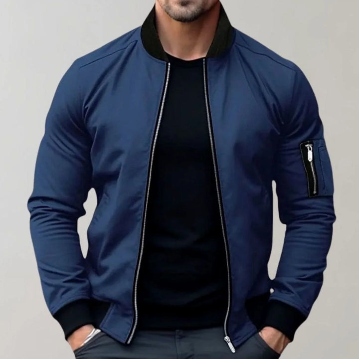 Nathan | Men's Slim-Fit Bomber Jacket