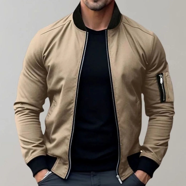 Nathan | Men's Slim-Fit Bomber Jacket