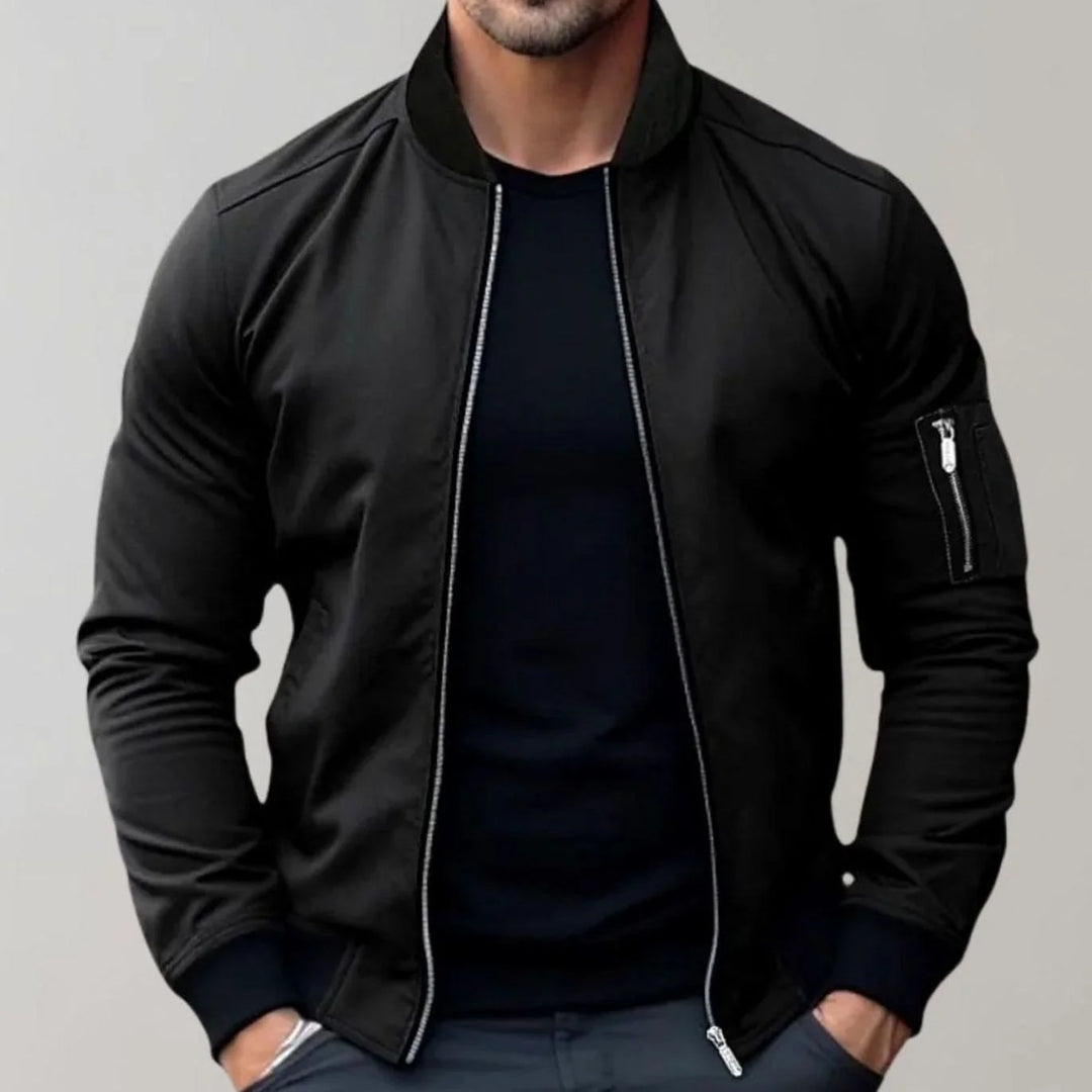 Nathan | Men's Slim-Fit Bomber Jacket