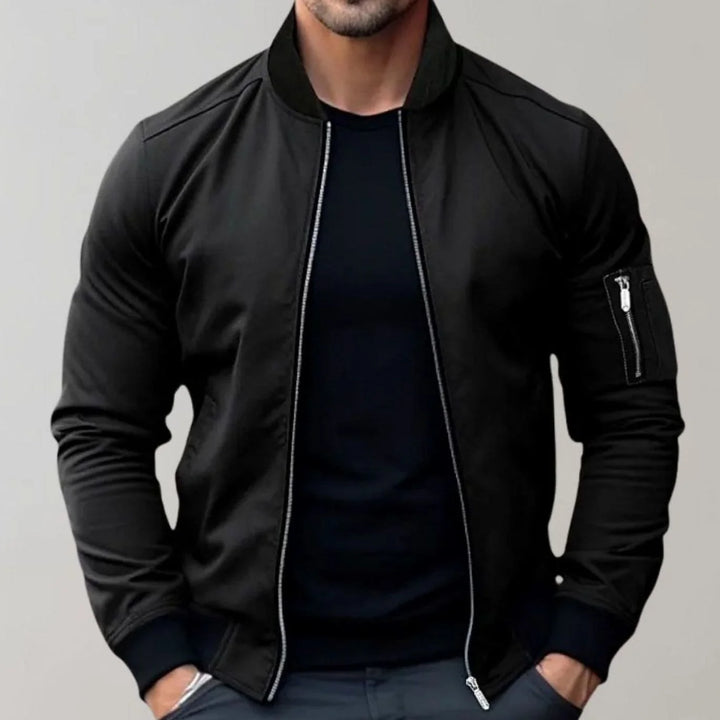Nathan | Men's Slim-Fit Bomber Jacket