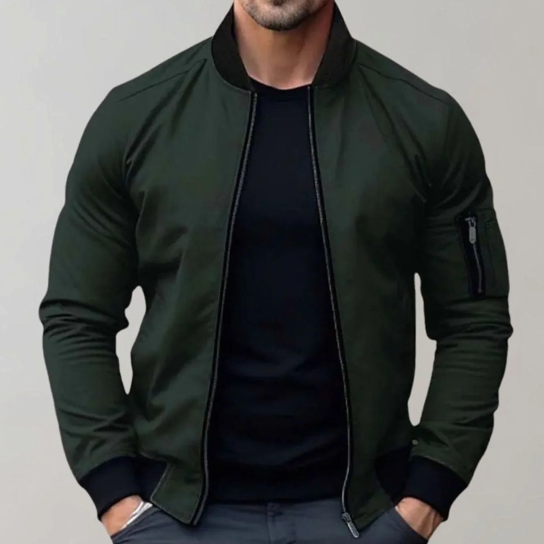 Nathan | Men's Slim-Fit Bomber Jacket