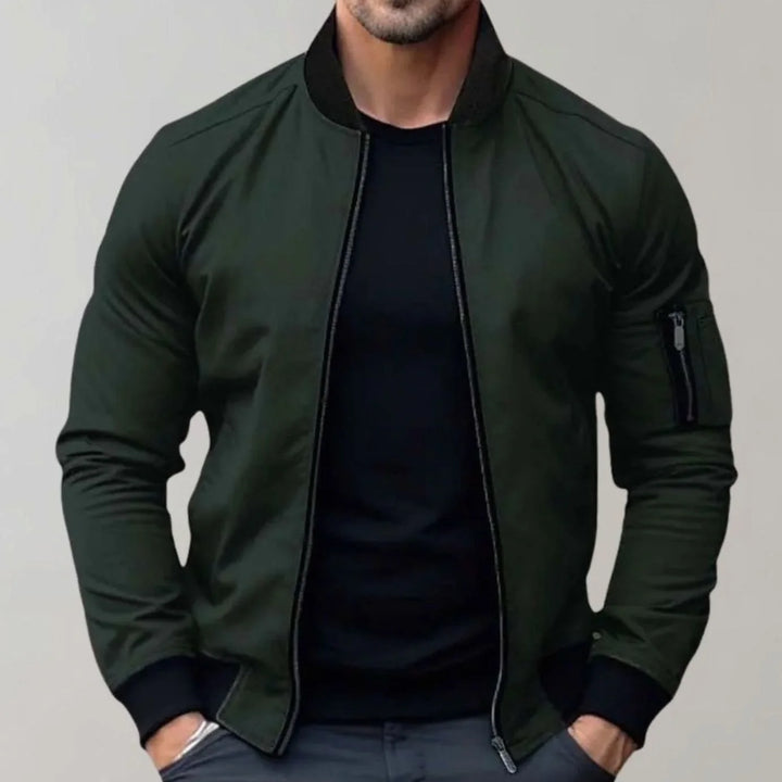 Nathan | Men's Slim-Fit Bomber Jacket