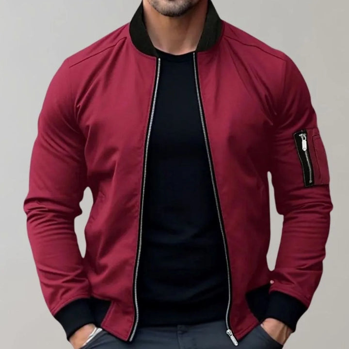 Nathan | Men's Slim-Fit Bomber Jacket