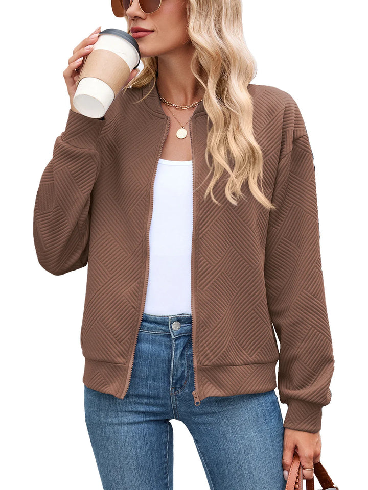 Neda | Women's Textured Bomber Jacket