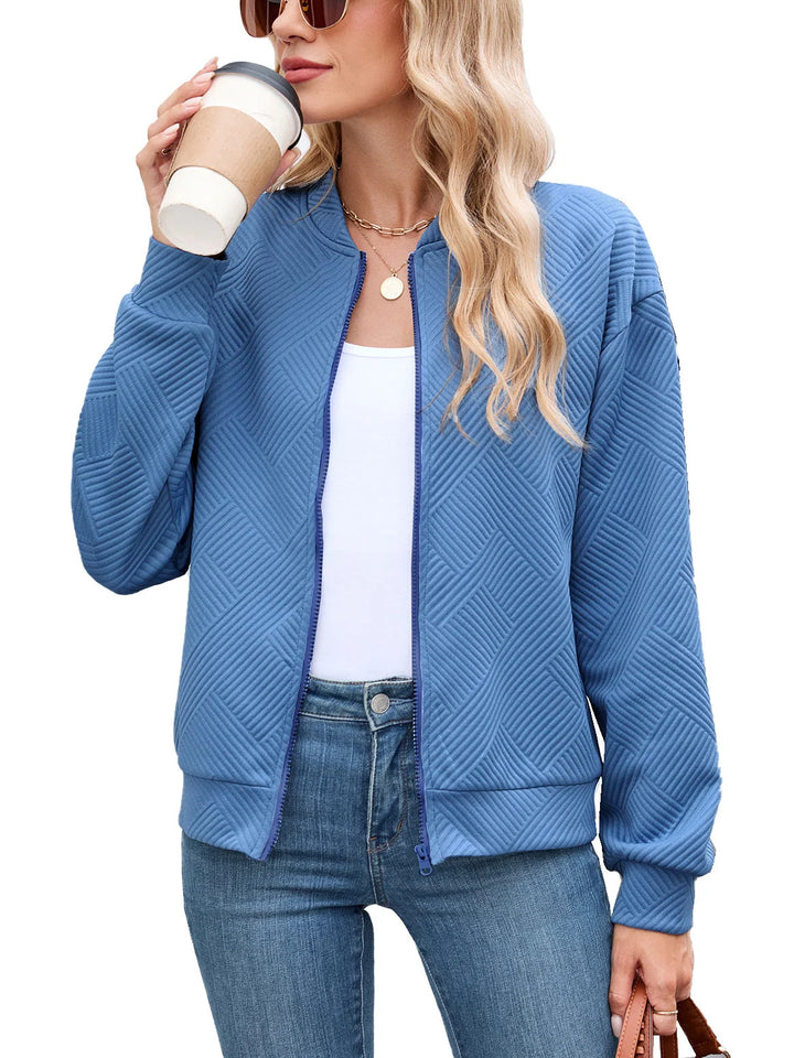 Neda | Women's Textured Bomber Jacket
