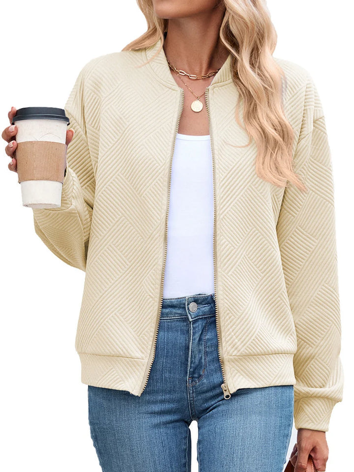 Neda | Women's Textured Bomber Jacket