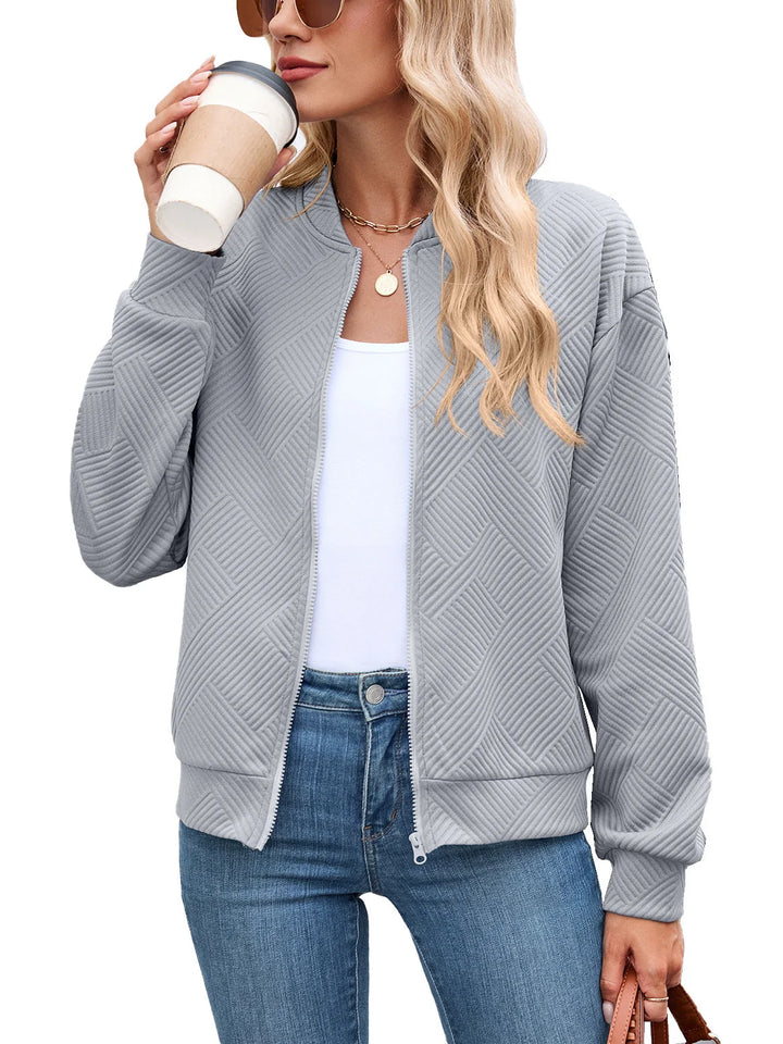 Neda | Women's Textured Bomber Jacket