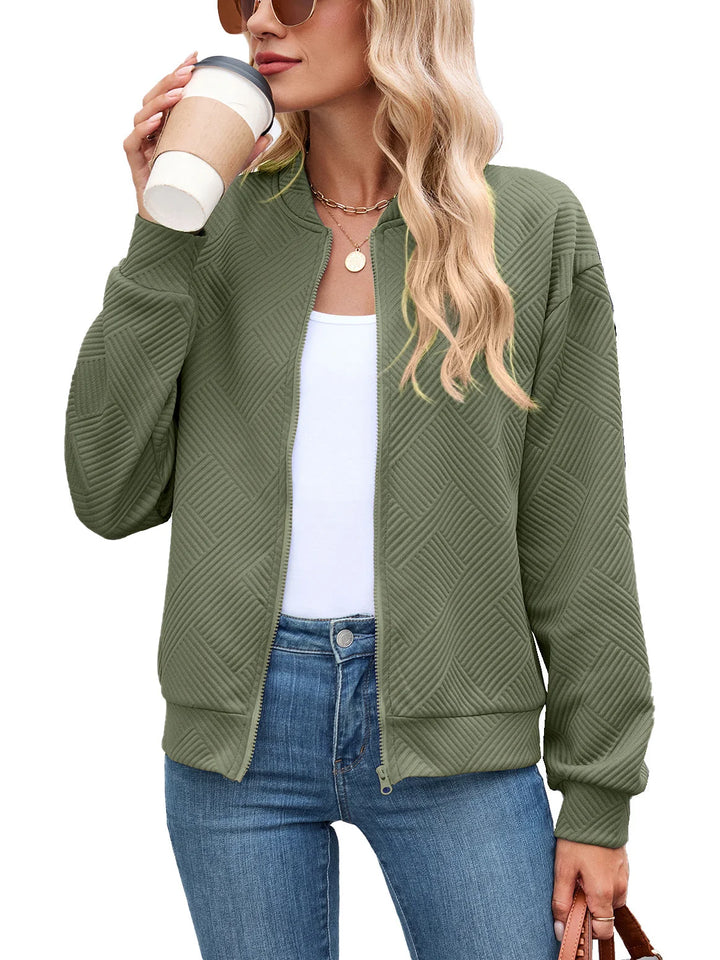Neda | Women's Textured Bomber Jacket
