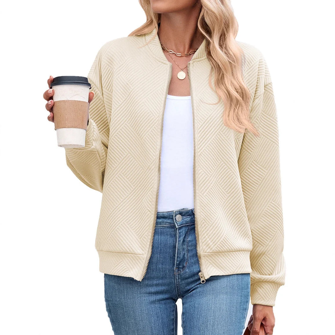 Neda | Women's Textured Bomber Jacket
