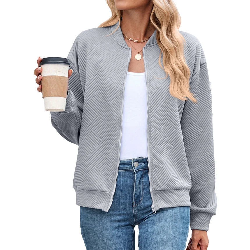 Neda | Women's Textured Bomber Jacket