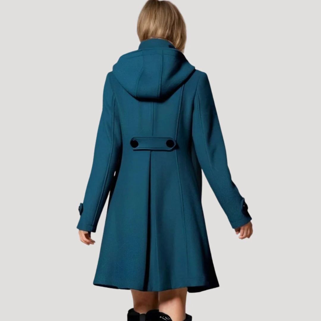 Neha | Women's Hooded Fit-and-Flare Coat