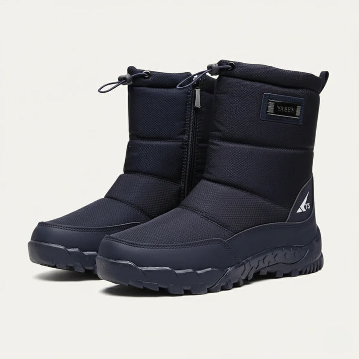 Nigel | Men's Quilted Lined Drawstring Winter Boots