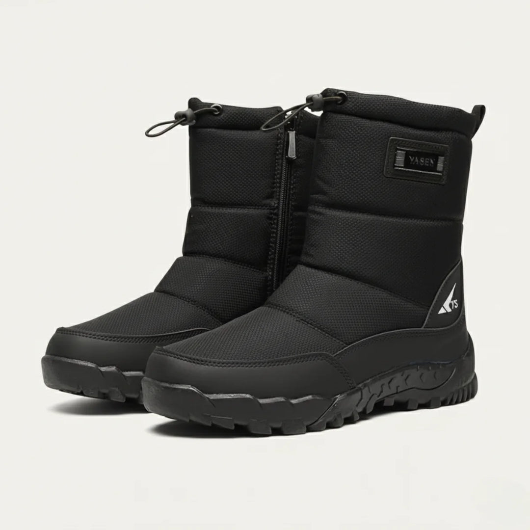 Nigel | Men's Quilted Lined Drawstring Winter Boots