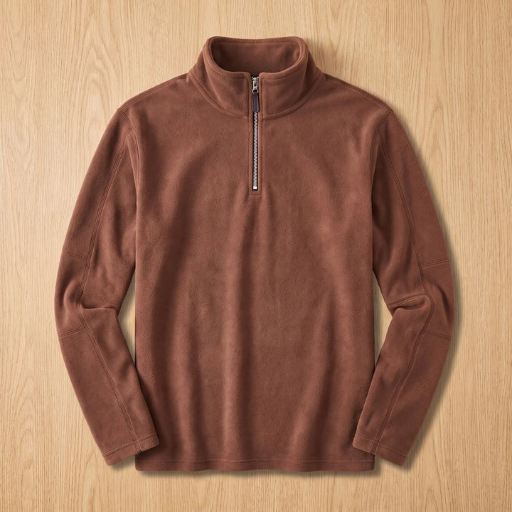 Oscar | Men's Stand Collar Quarter Zip Fleece Sweater