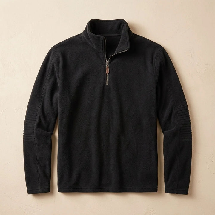 Oscar | Men's Stand Collar Quarter Zip Fleece Sweater