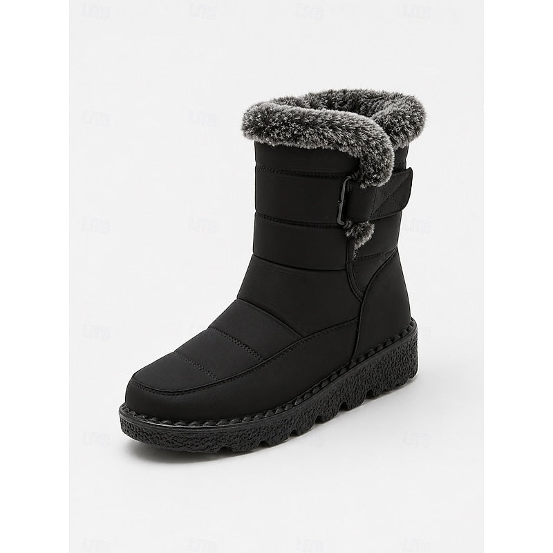 Greta | Cozy Fur-Trimmed Winter Snow Boots