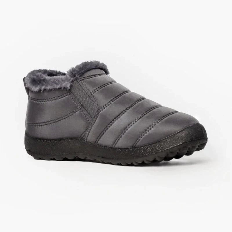 Pamela | Women's Faux Fur Lined Slip On Flat Ankle Boots