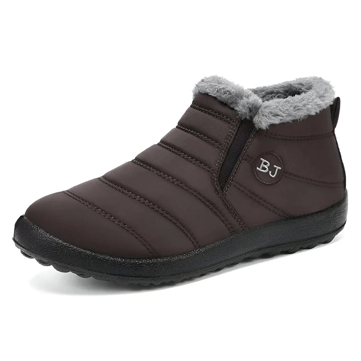 Pamela | Women's Faux Fur Lined Slip On Flat Ankle Boots