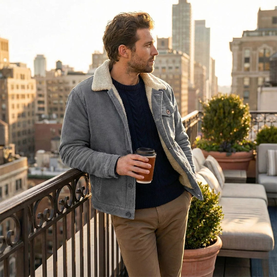 Patrick | Men's Button Front Lined Winter Jacket