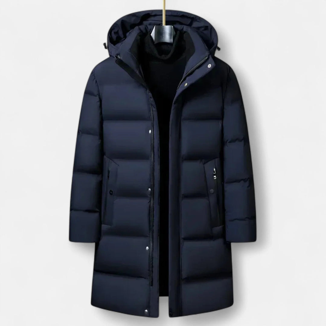 Paul | Men's Hooded Zip Up Long Puffer Parka