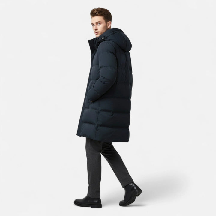 Paul | Men's Hooded Zip Up Long Puffer Parka