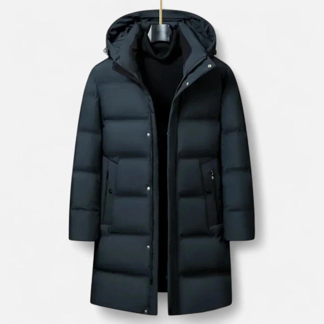 Paul | Men's Hooded Zip Up Long Puffer Parka