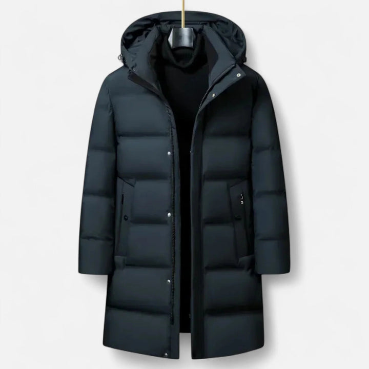 Paul | Men's Hooded Zip Up Long Puffer Parka