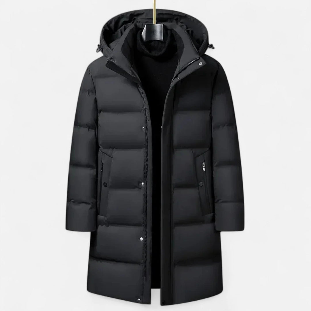 Paul | Men's Hooded Zip Up Long Puffer Parka