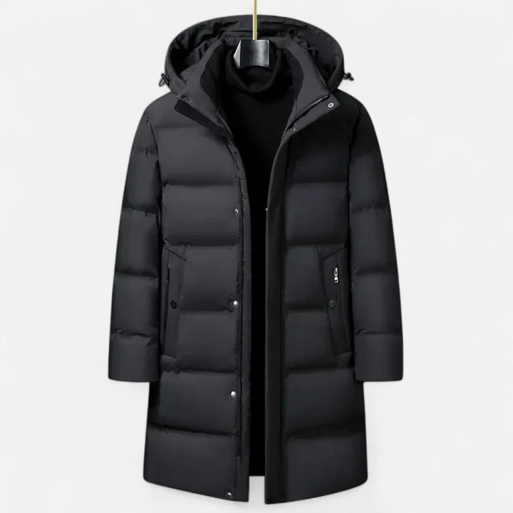 Paul | Men's Hooded Zip Up Long Puffer Parka