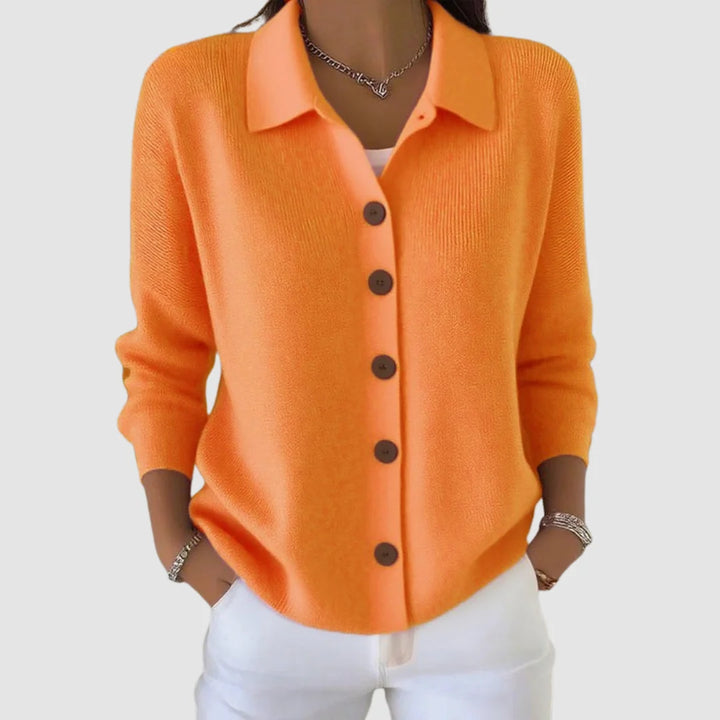 Peggy | Women's Button-Up Collared Cardigan