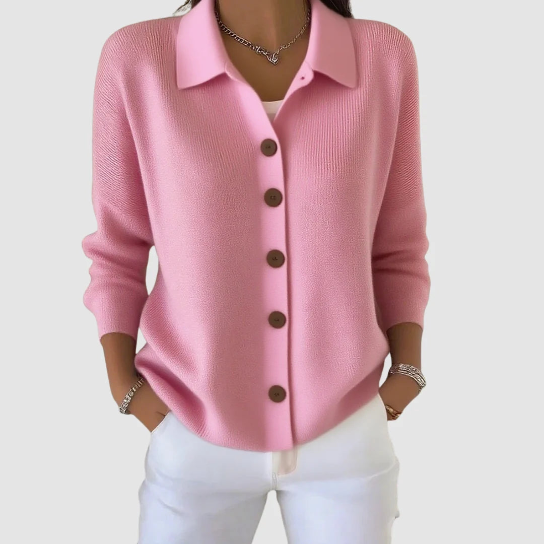 Peggy | Women's Button-Up Collared Cardigan