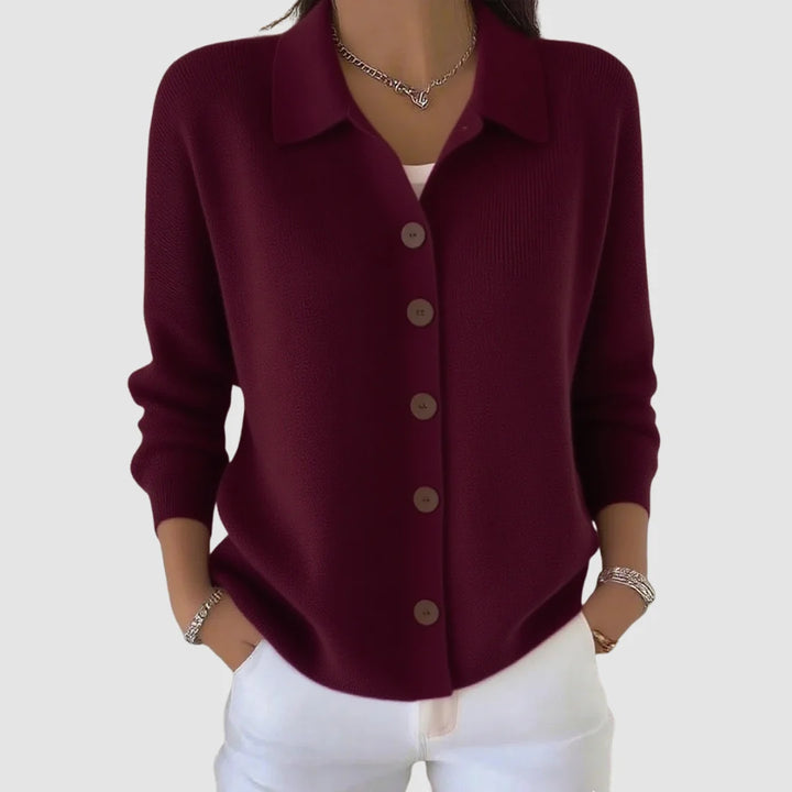 Peggy | Women's Button-Up Collared Cardigan