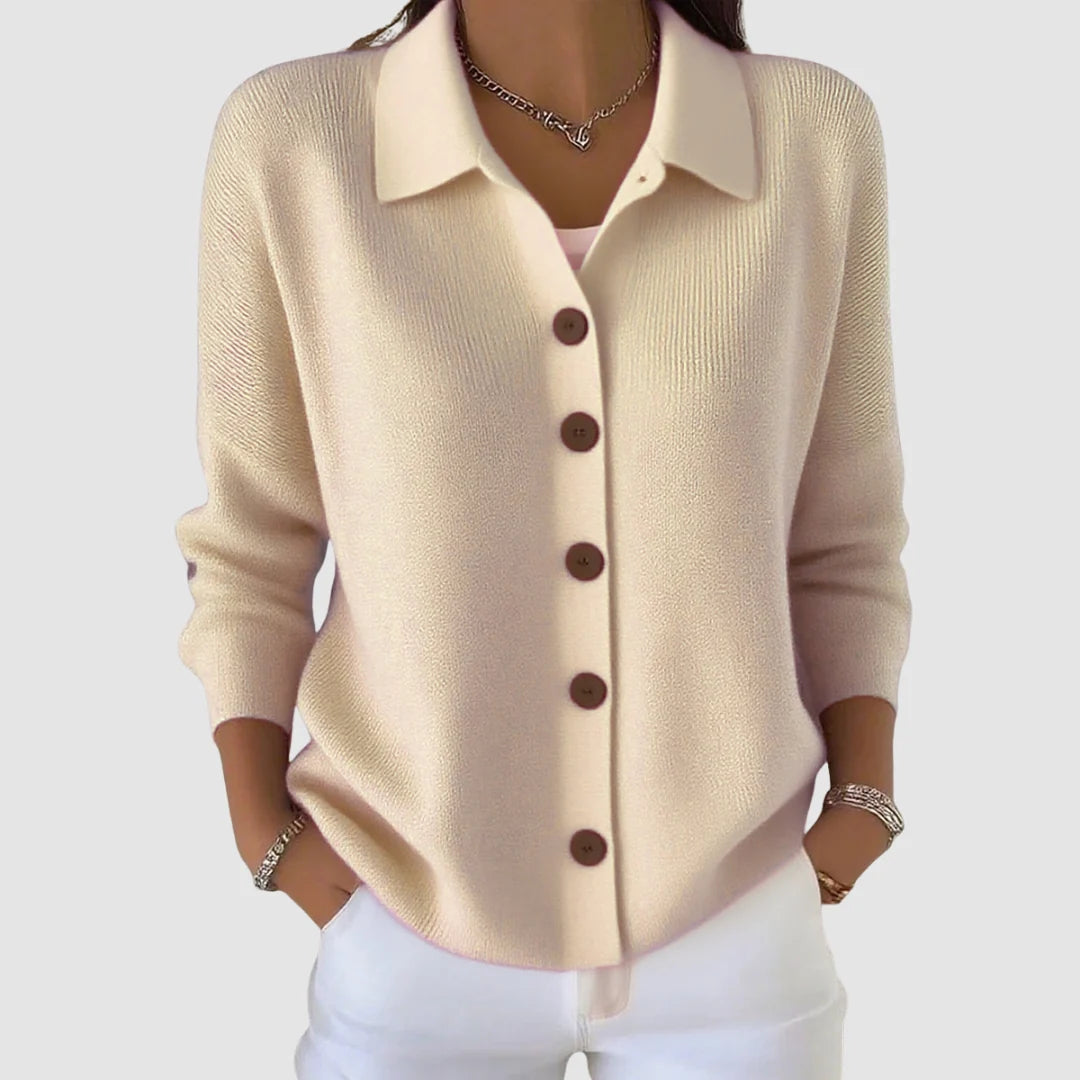 Peggy | Women's Button-Up Collared Cardigan