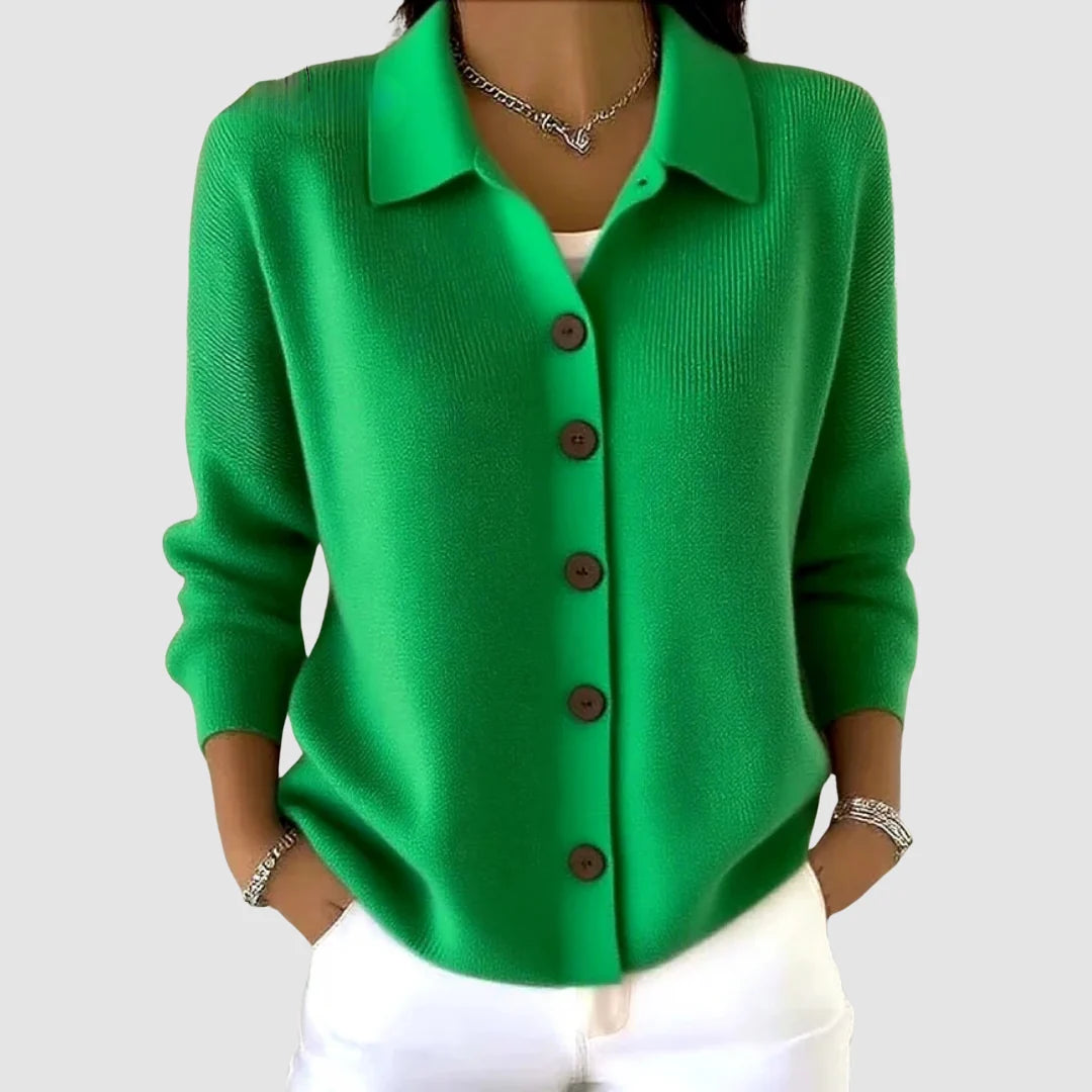 Peggy | Women's Button-Up Collared Cardigan