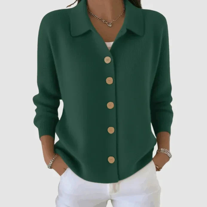 Peggy | Women's Button-Up Collared Cardigan