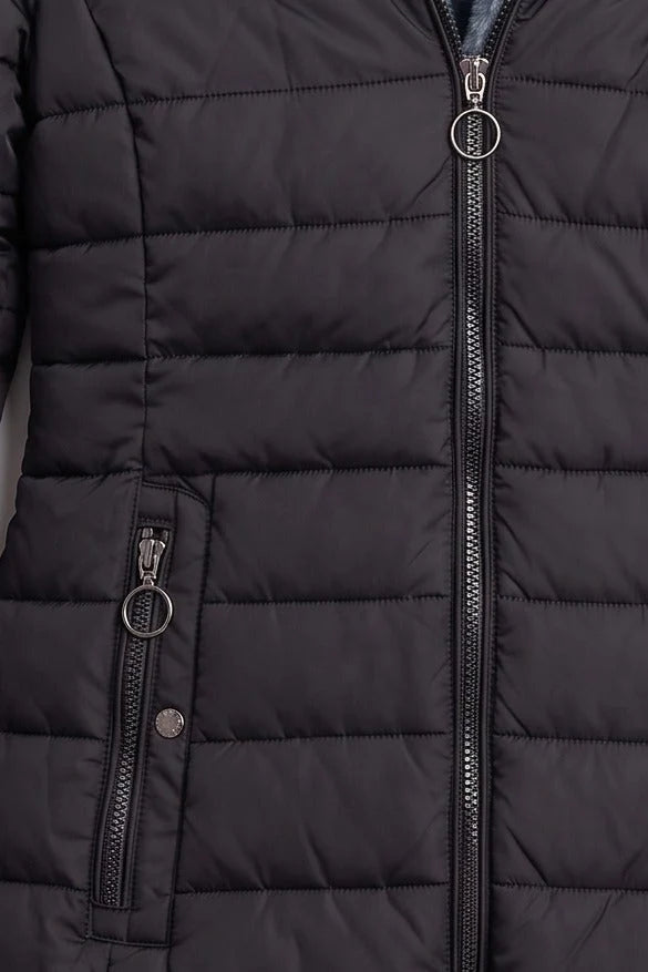 Penny | Women's Faux Fur Hood Padded Parka Winter Coat