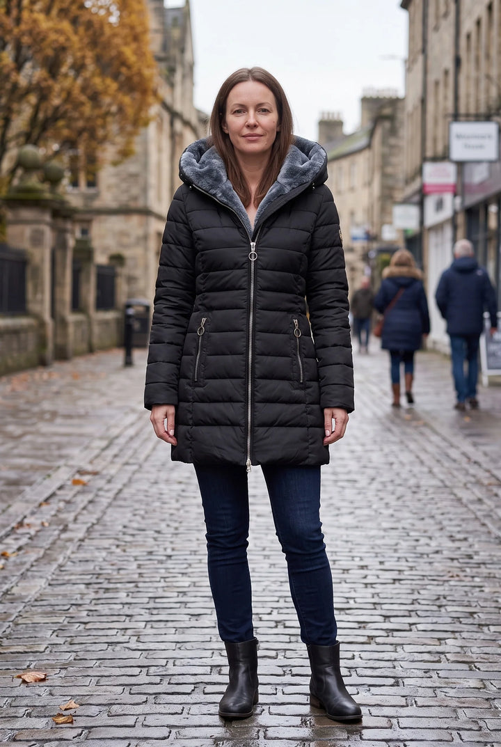 Penny | Women's Faux Fur Hood Padded Parka Winter Coat
