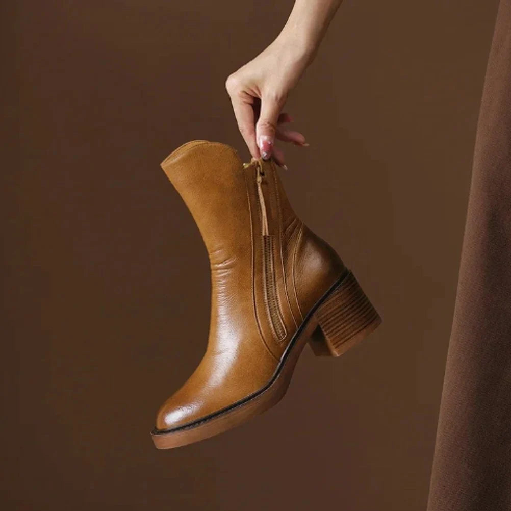 Phyllis | Women's Block Heel Ankle Boots