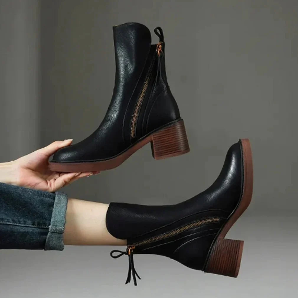 Phyllis | Women's Block Heel Ankle Boots