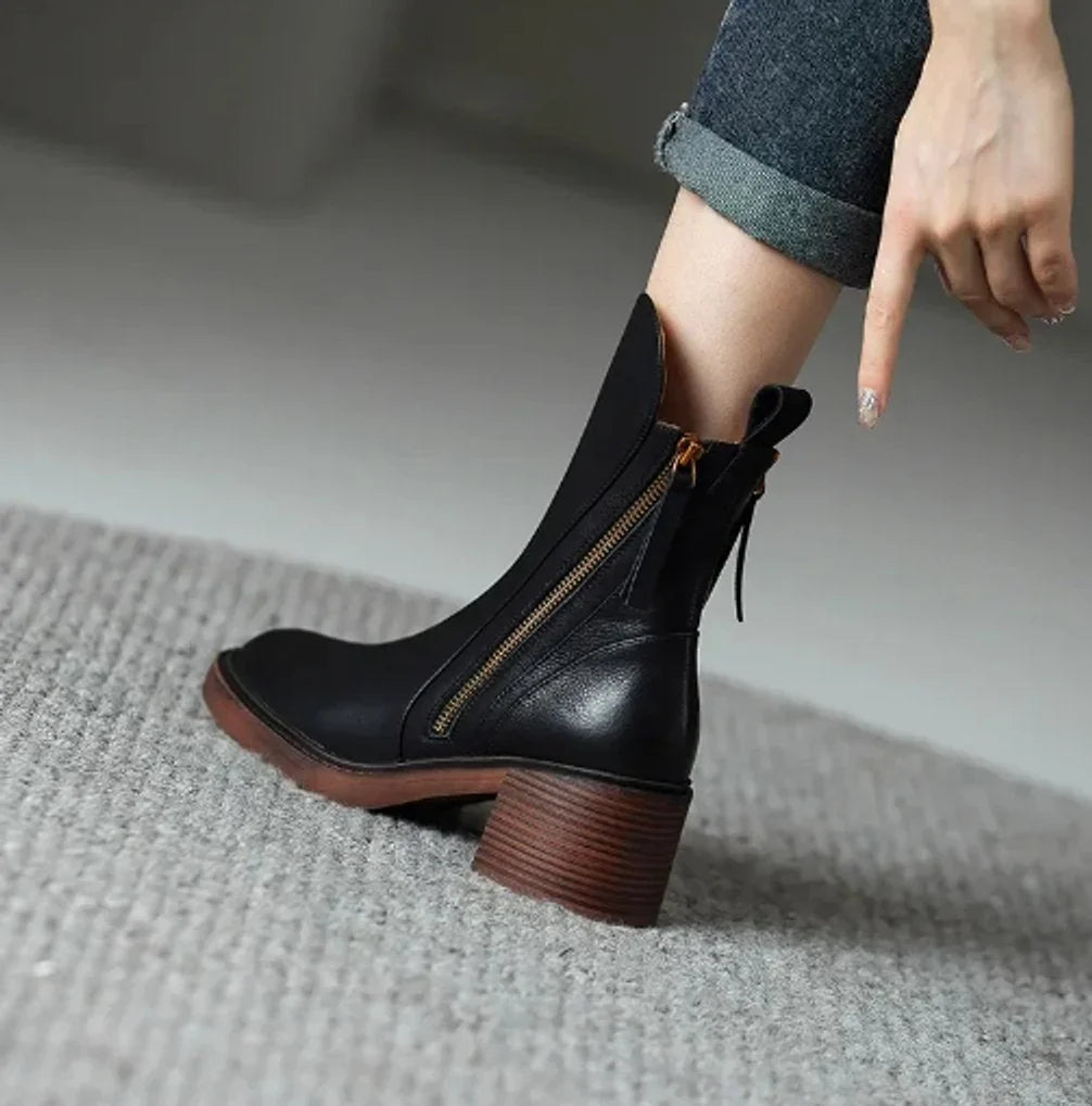 Phyllis | Women's Block Heel Ankle Boots