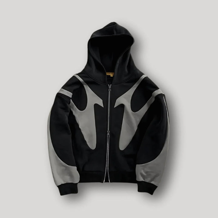 Pierre | Men's Contrast Panel Zip-Up Hoodie