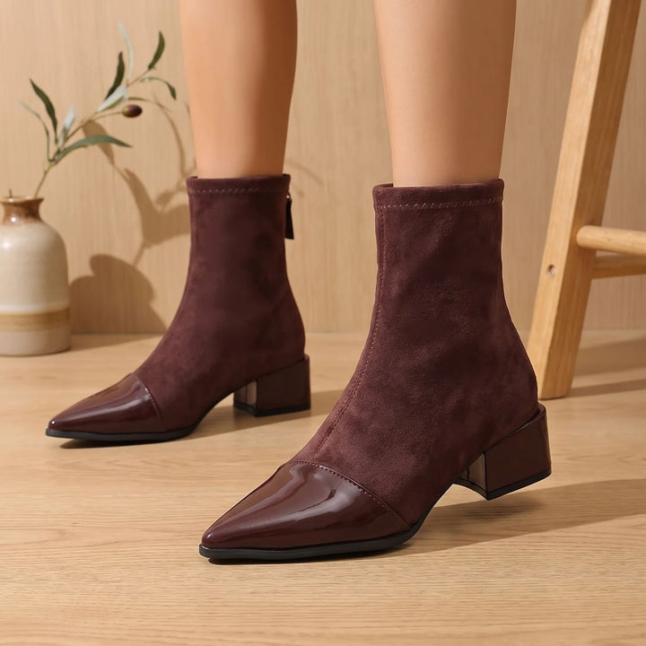 Pippa | Women's Block Heel Pointed Toe Boots