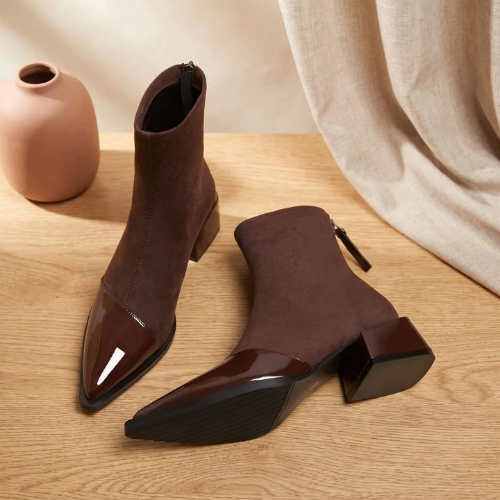Pippa | Women's Block Heel Pointed Toe Boots