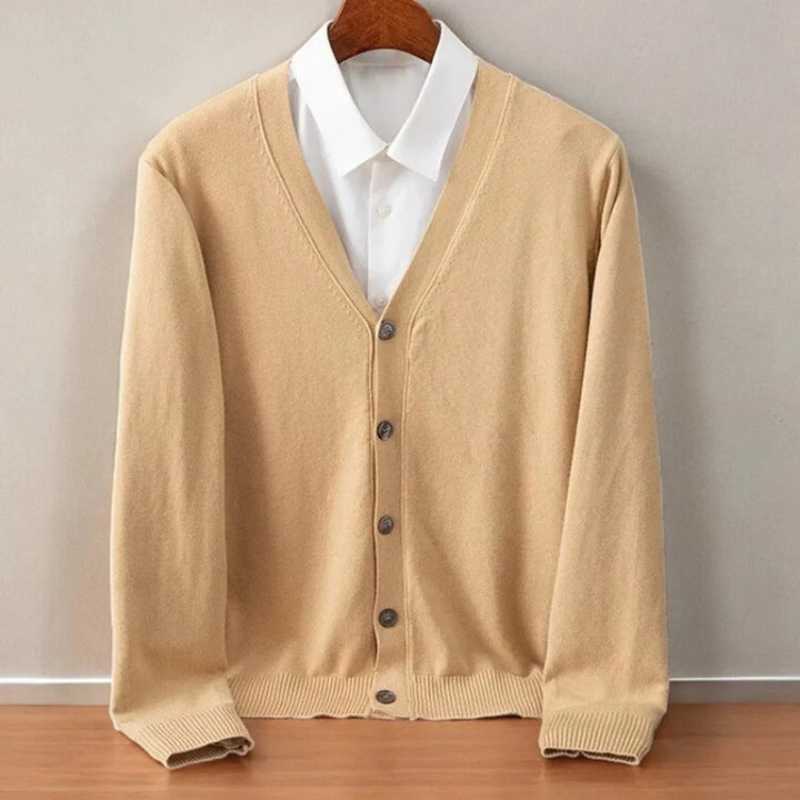 Rob | Men's V Neck Button Front Cardigan Sweater
