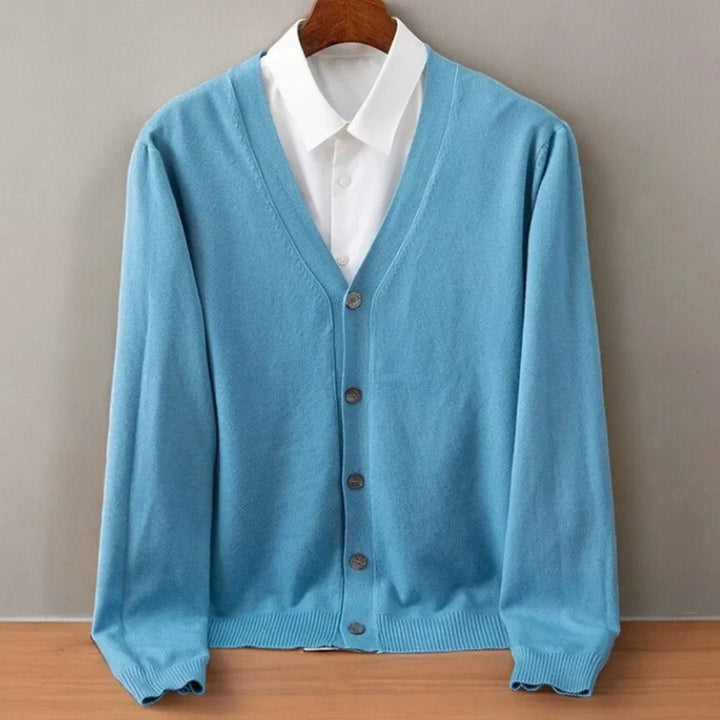 Rob | Men's V Neck Button Front Cardigan Sweater
