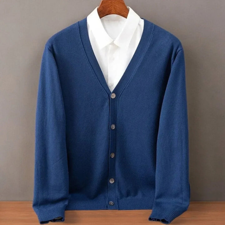 Rob | Men's V Neck Button Front Cardigan Sweater