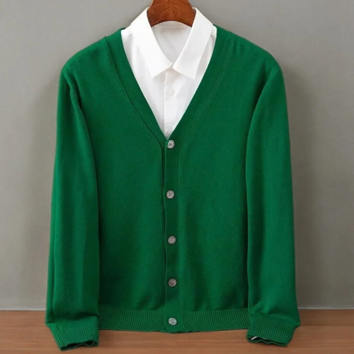 Rob | Men's V Neck Button Front Cardigan Sweater