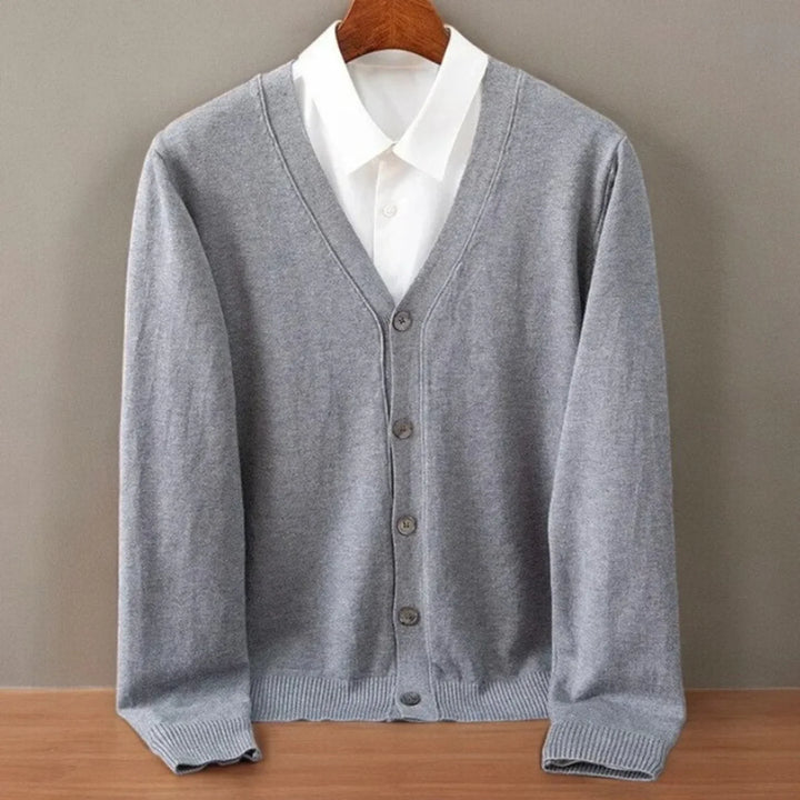 Rob | Men's V Neck Button Front Cardigan Sweater